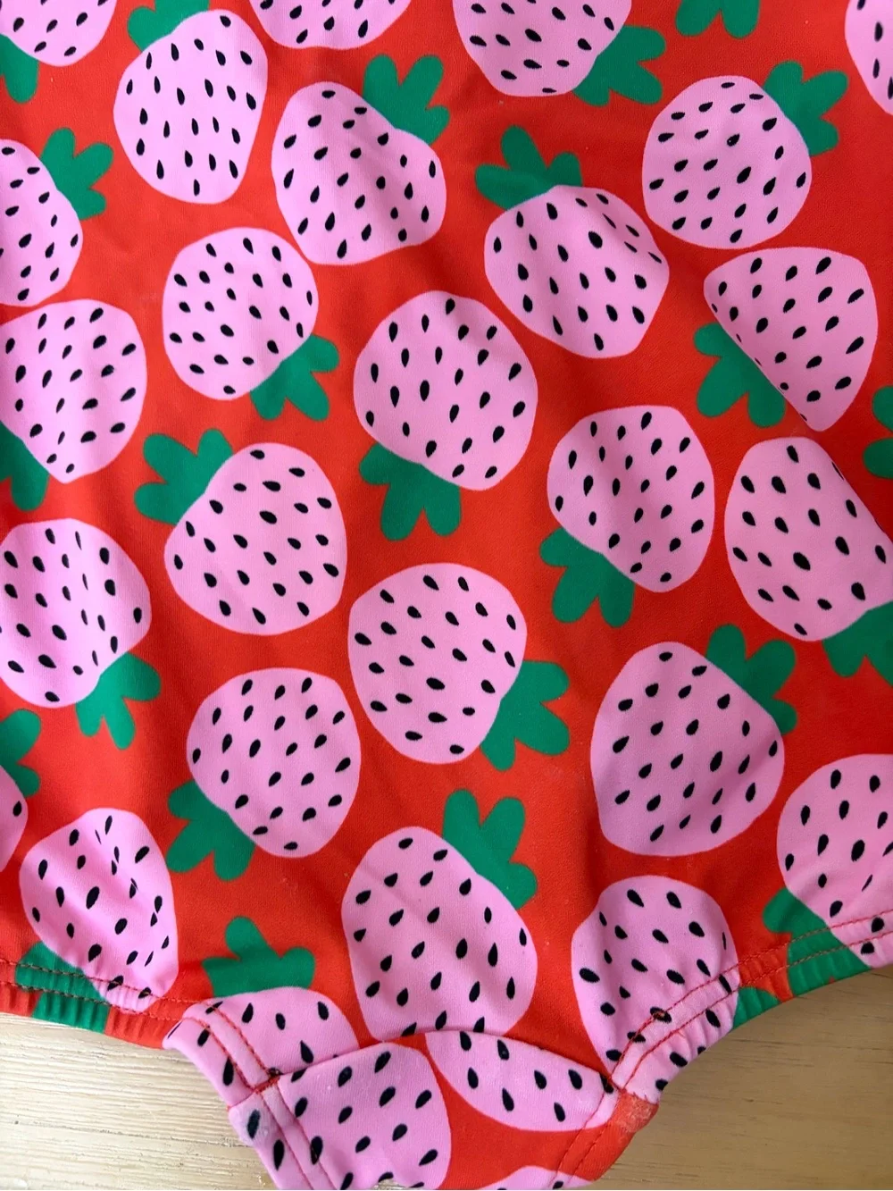 Hanna Andersson strawberry rashguard/swimsuit 2T